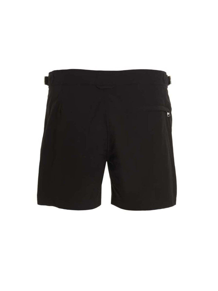 Black Front Logo Shorts 2