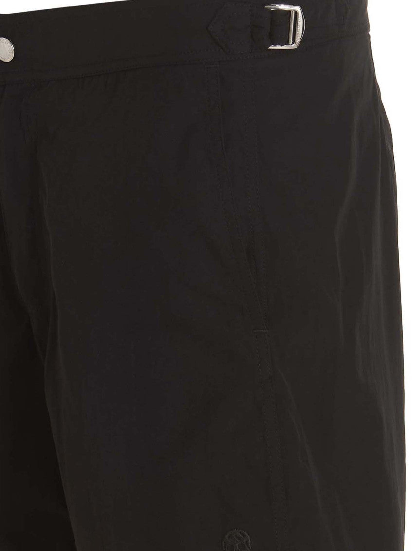 Black Front Logo Shorts 4