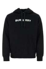 Black Embroidered Logo Hoodie 1