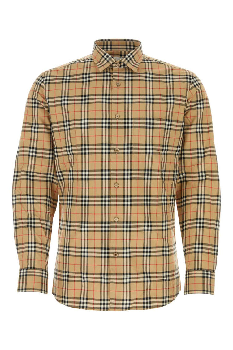 Beige Striped Printed Shirt 1