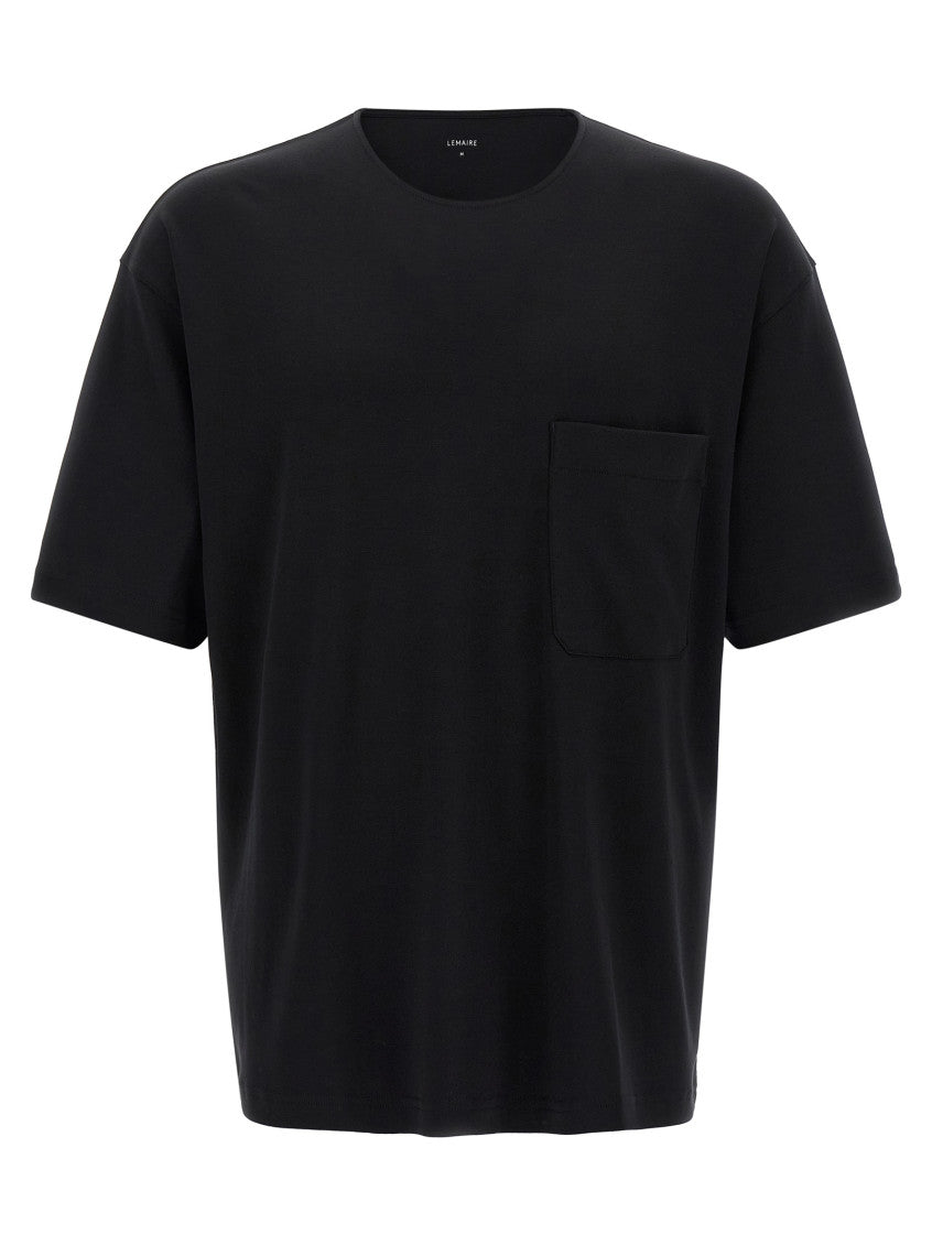 Black Cotton and silk t-shirt 1