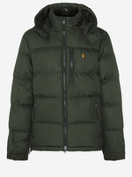 Olive Green Hooded Quilted Puffer Jacket 1