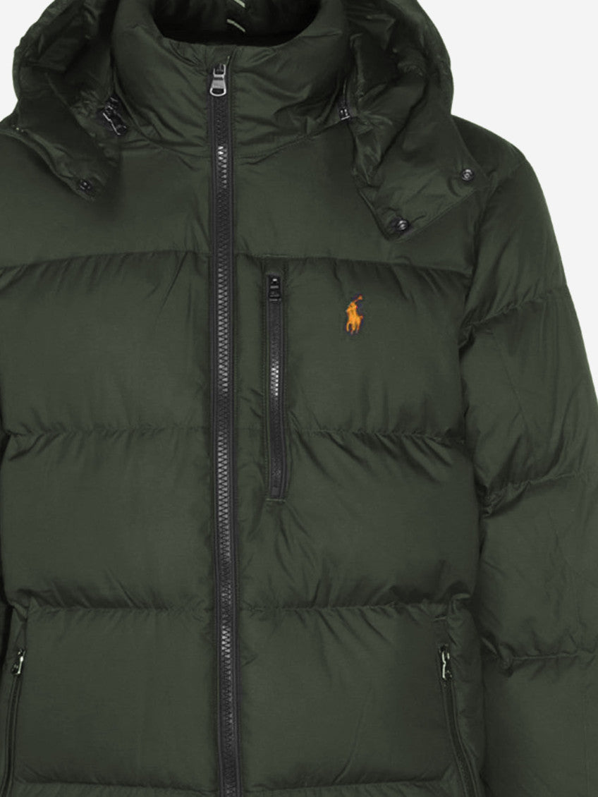Olive Green Hooded Quilted Puffer Jacket 3