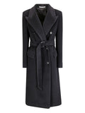 Black Double-breasted Coat 1
