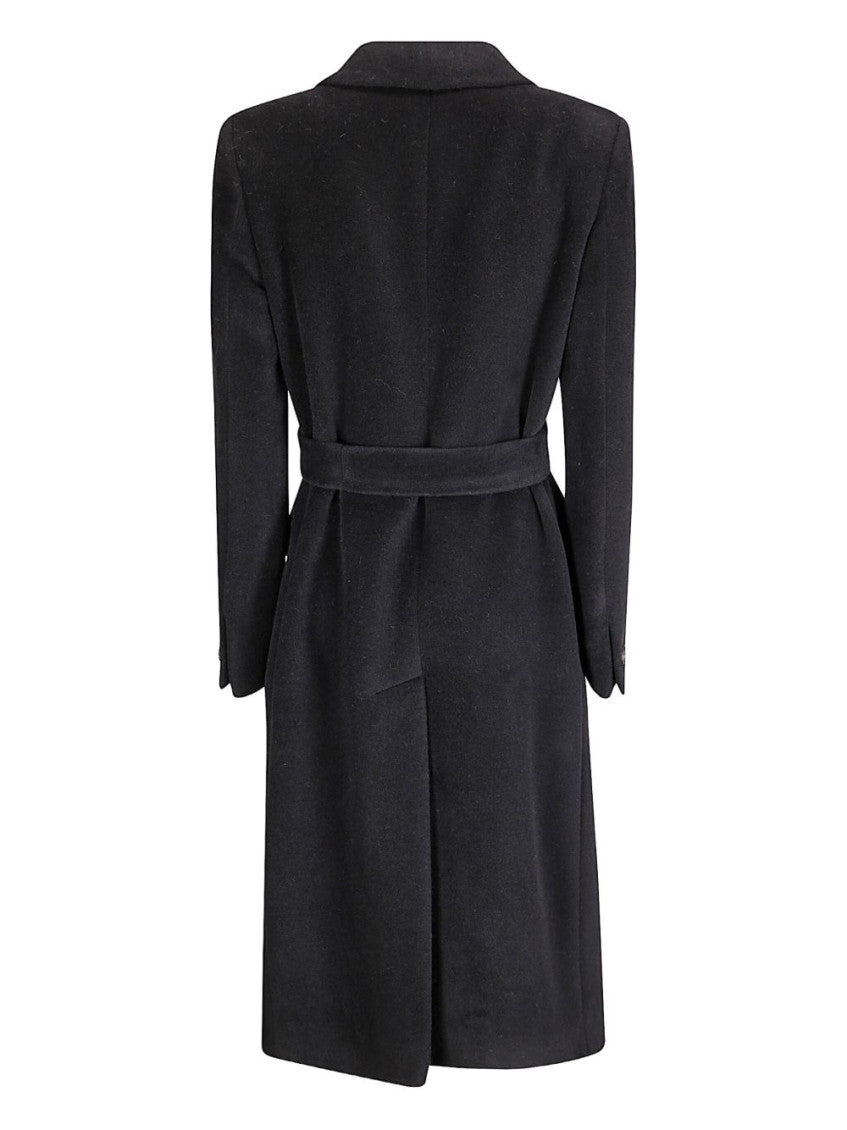Black Double-breasted Coat 3