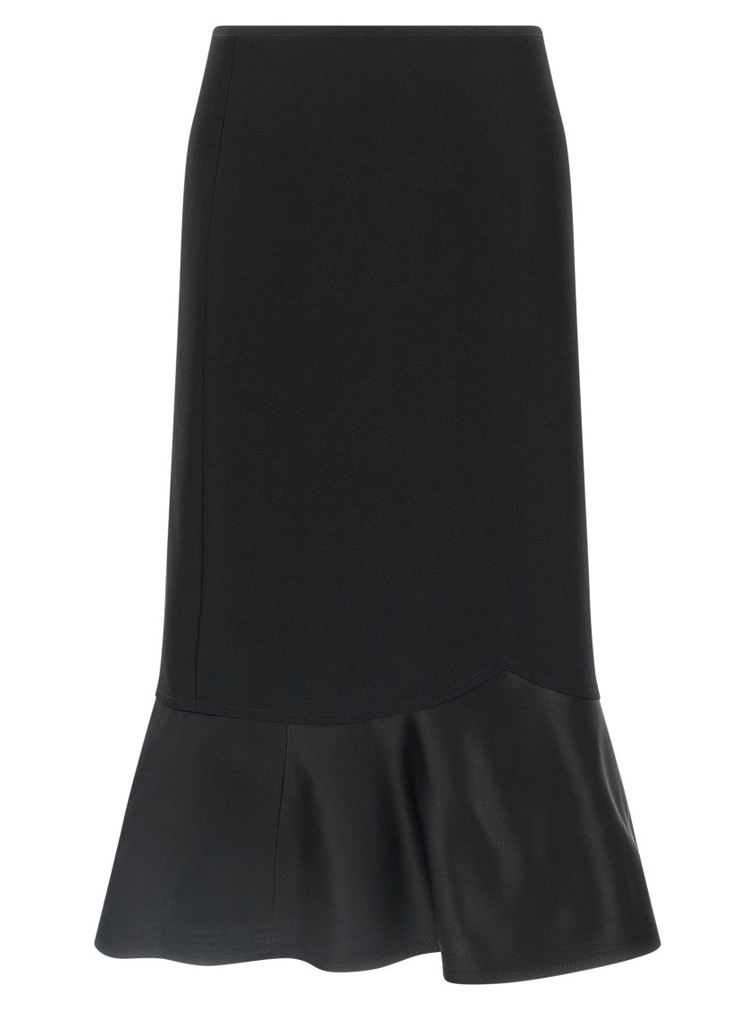 Black Grain de Poudre skirt 1