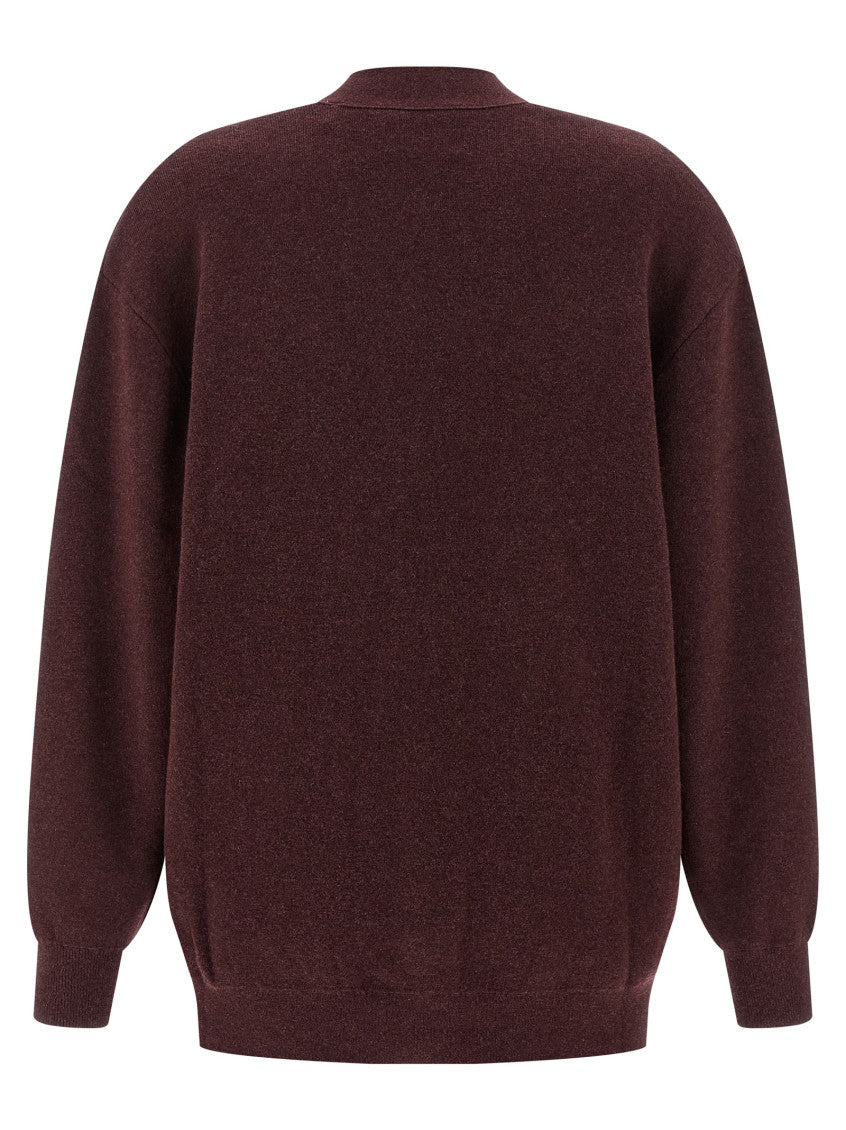 Maroon 'Norton' cardigan 2