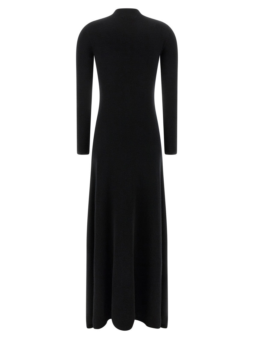 Black Wool And Silk Dress 2