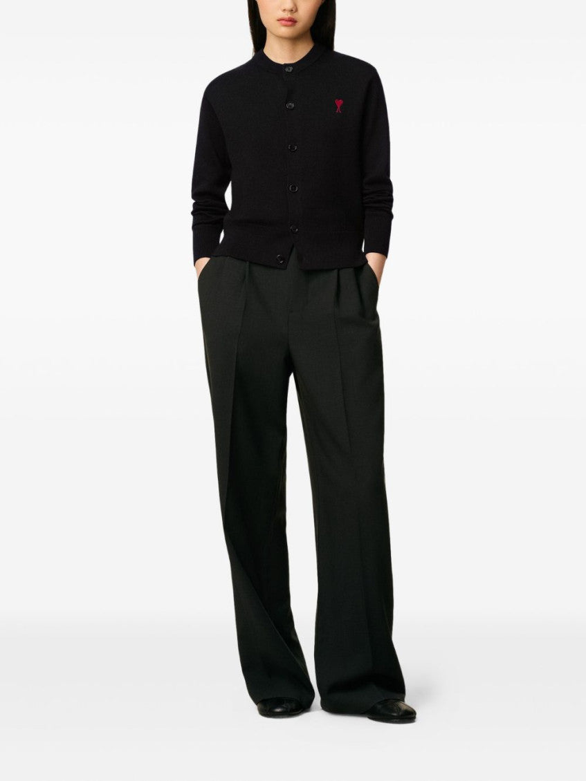 Black Wool Cardigan 2