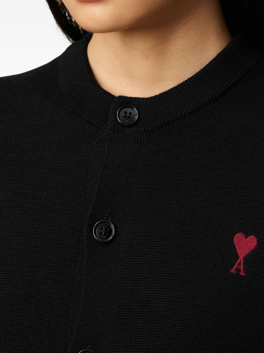 Black Wool Cardigan 3