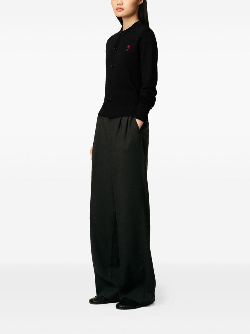 Black Wool Cardigan 4