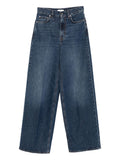 Dark Blue Wide Leg Jeans 1