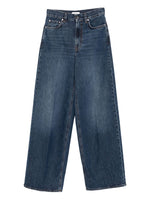 Dark Blue Wide Leg Jeans 1
