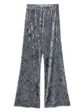 Grey Velvet Trousers 1