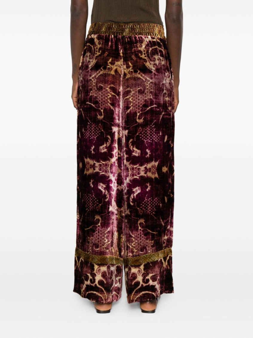 Purple Printed Trosuer 3
