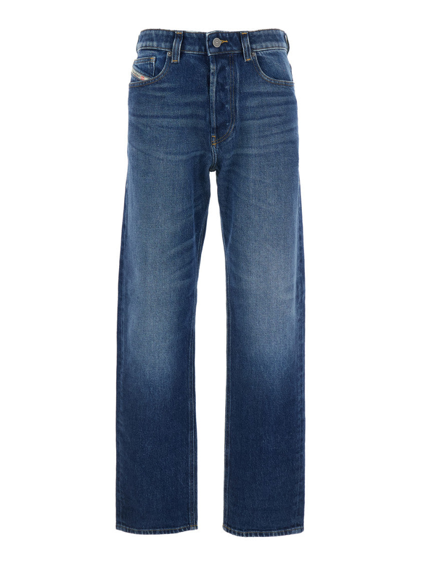 Blue Logo Jeans 1