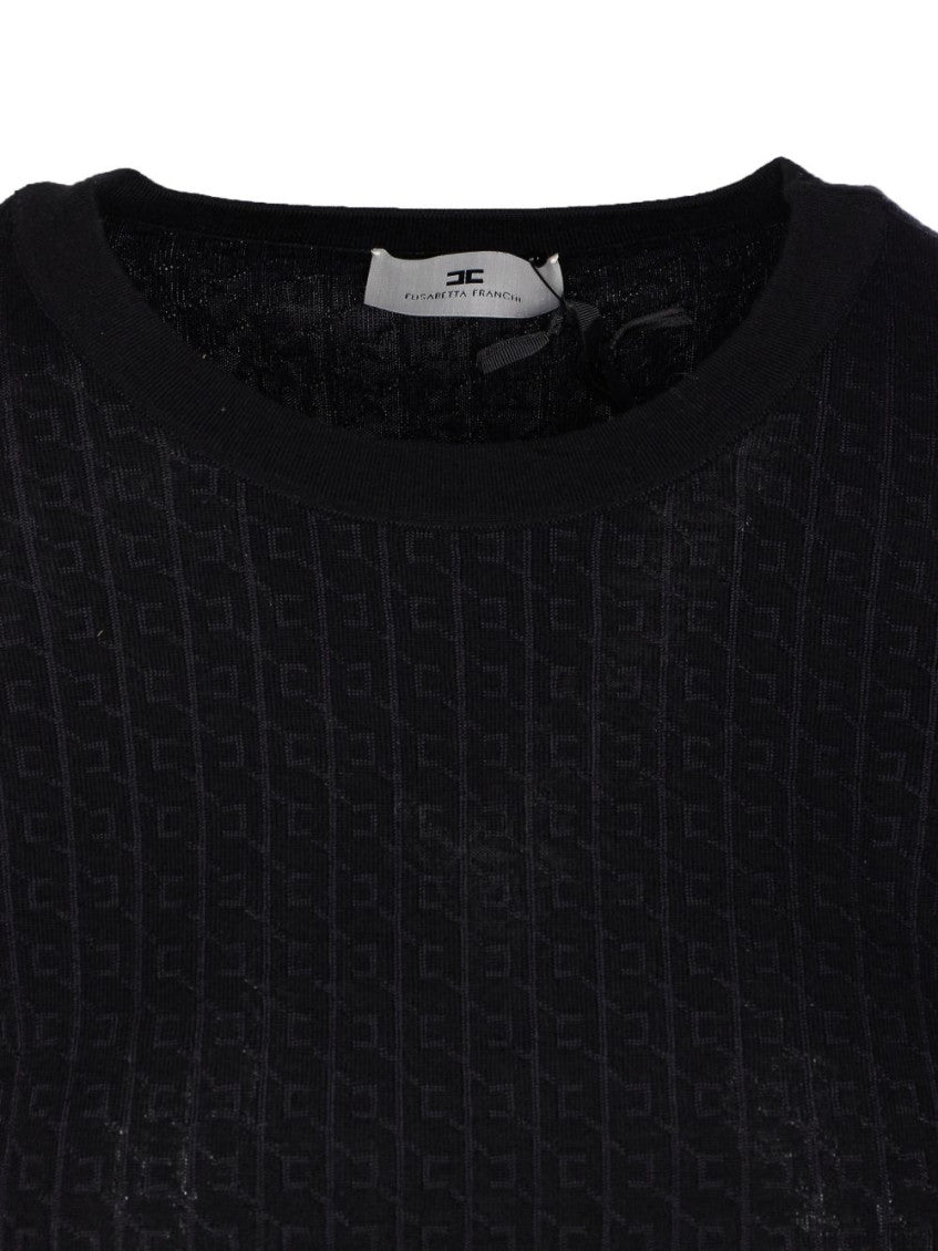 Black Crewneck Logo Sweater 3