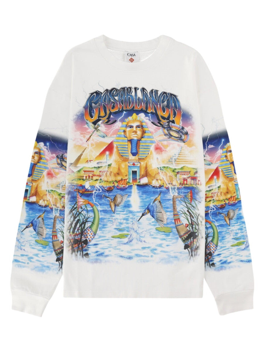 White Graphic Logo T-Shirt 1
