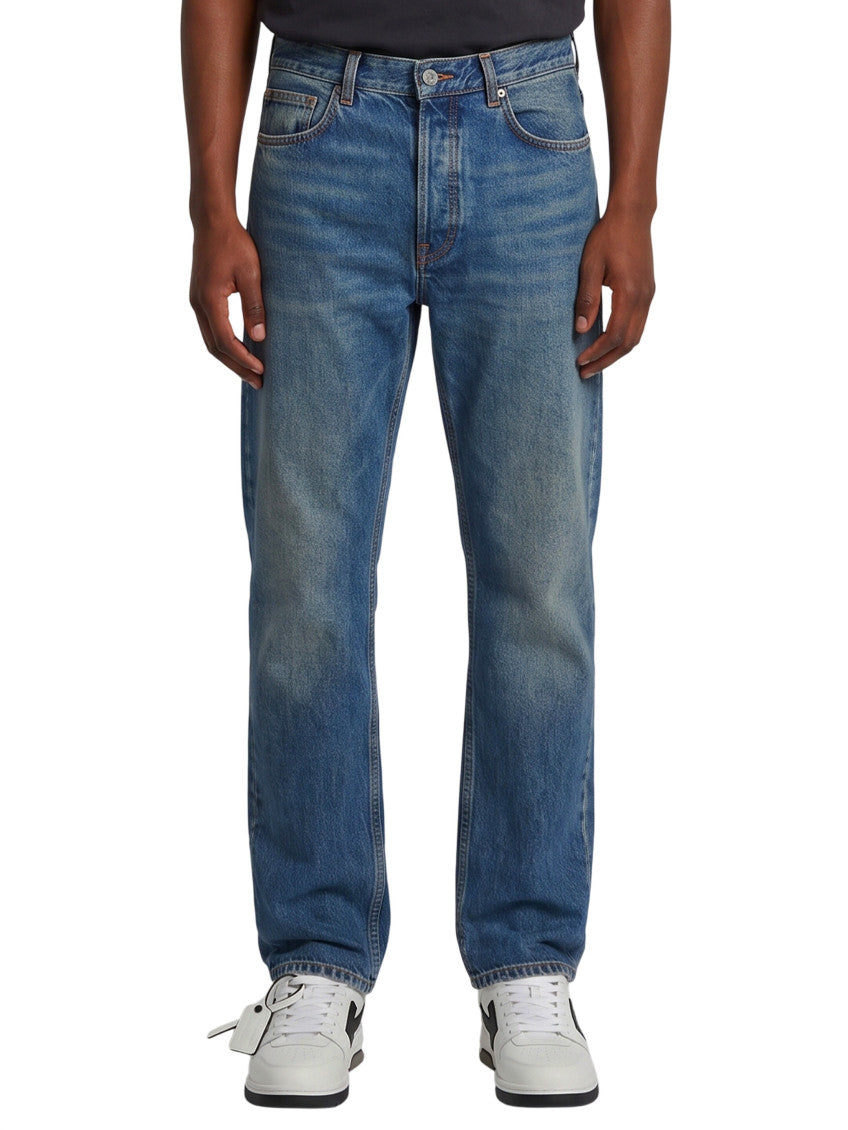 Blue Slim Mid Rise Jeans 1