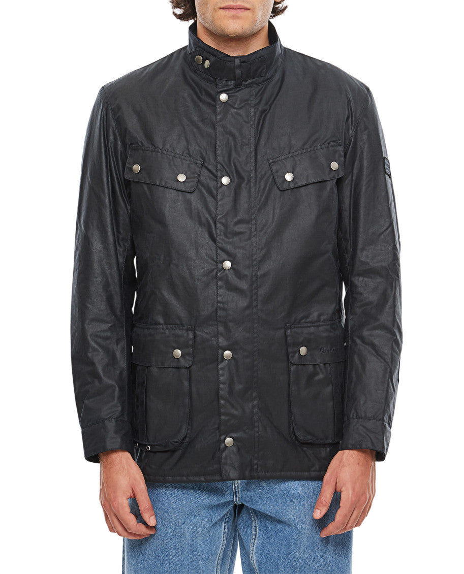 Dark Navy Waxed Jacket 1