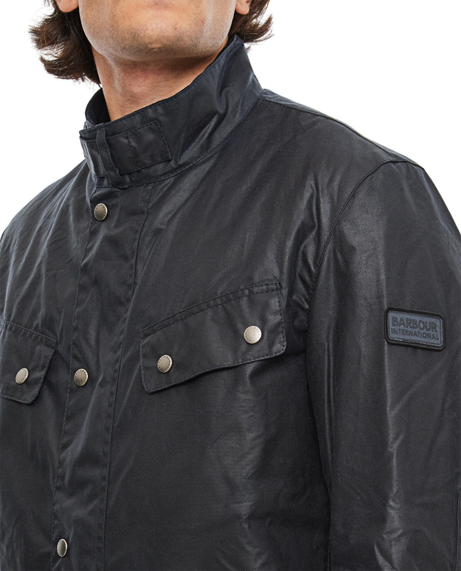 Dark Navy Waxed Jacket 3