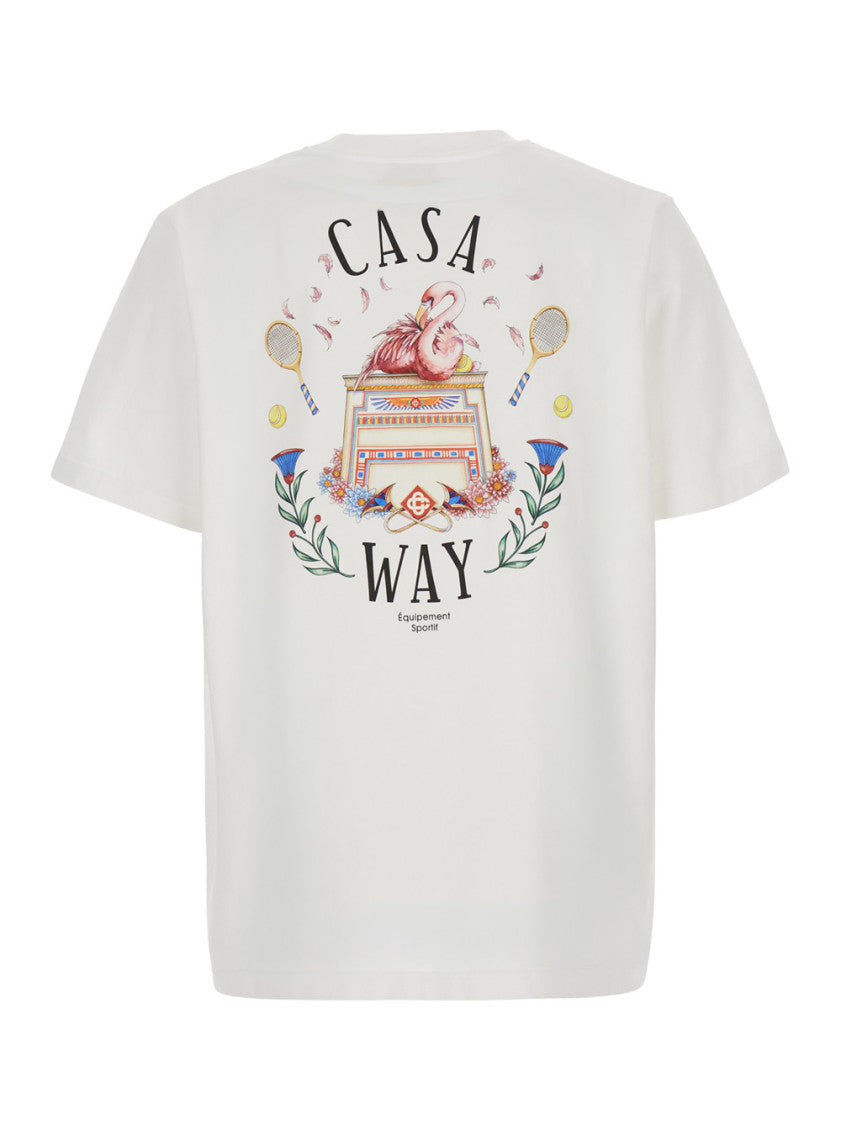 White Logo Print T-Shirt 2