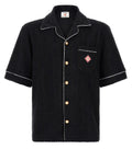 Black Relaxed Jacquard Shirt 1