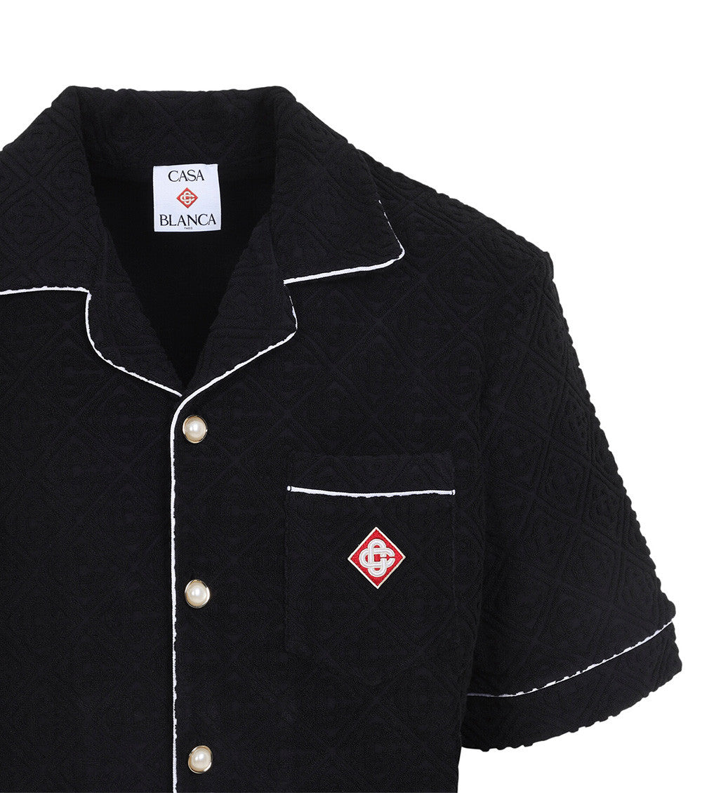 Black Relaxed Jacquard Shirt 3