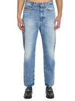 Blue Straight Mid Rise Jeans 1