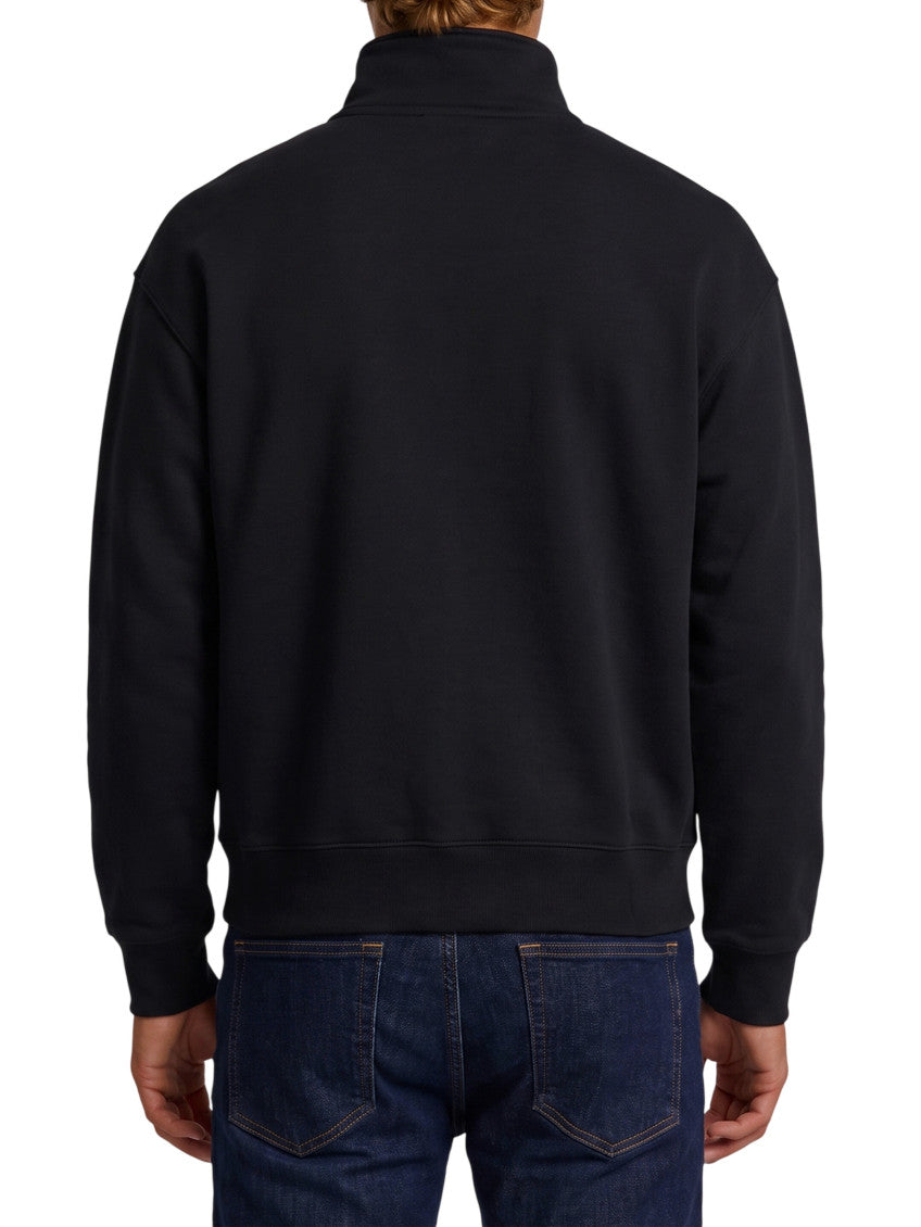 Black Half Zip Sweatshirt 2