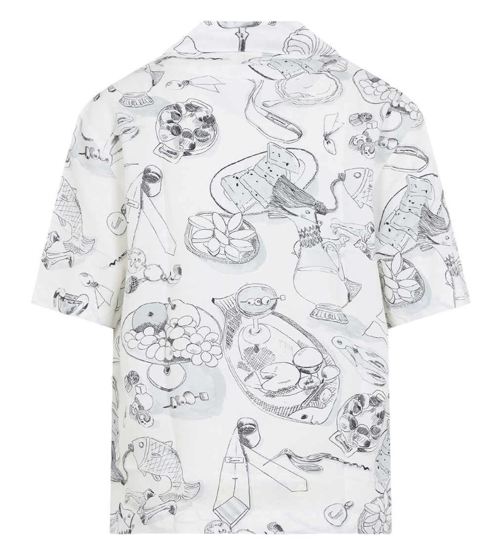 Off White Printed Shirt 2