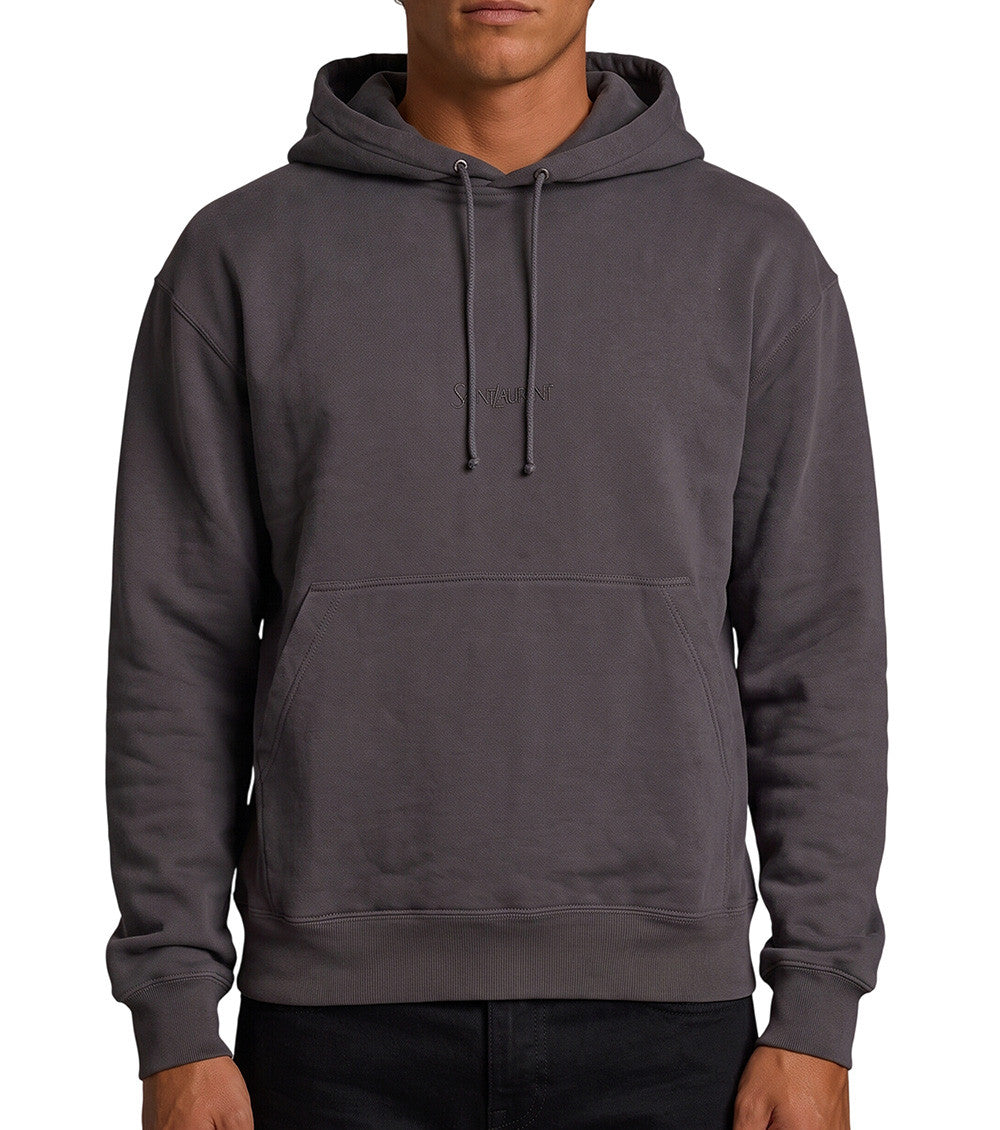 Dark Grey Logo Hoodie 1