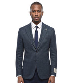 Blue Peaked Lapel Blazer 1