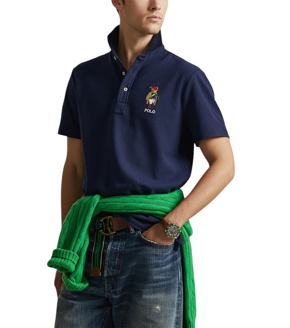 Navy Blue Shirt Collar Polo 2