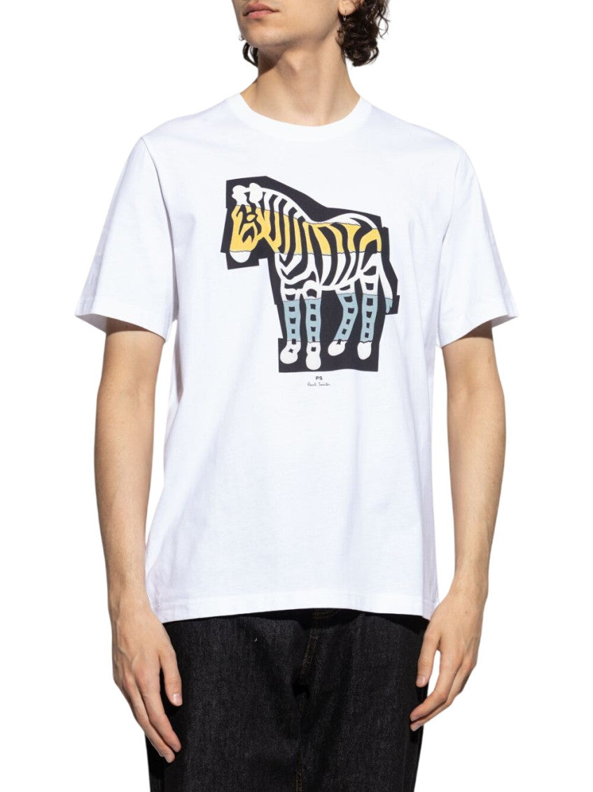 White Crew Neck T-Shirt 2