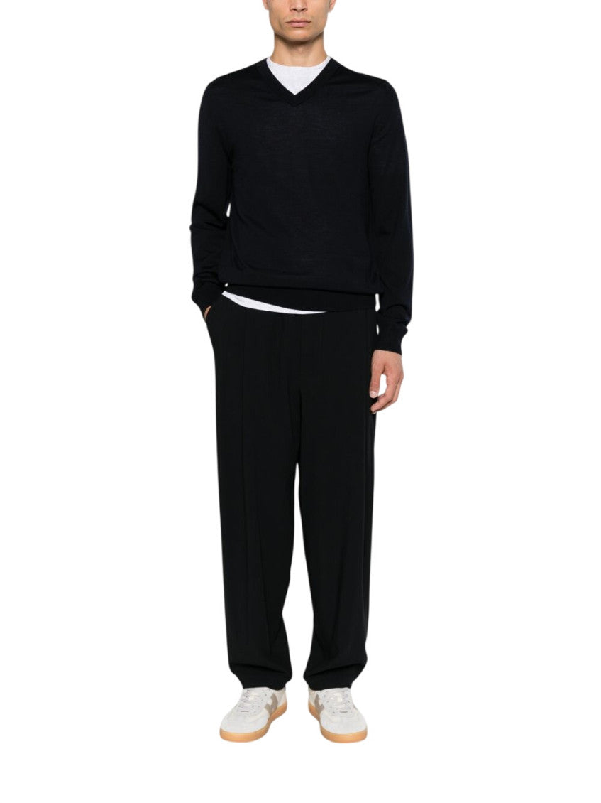Dark Navy V Neck Sweater 1
