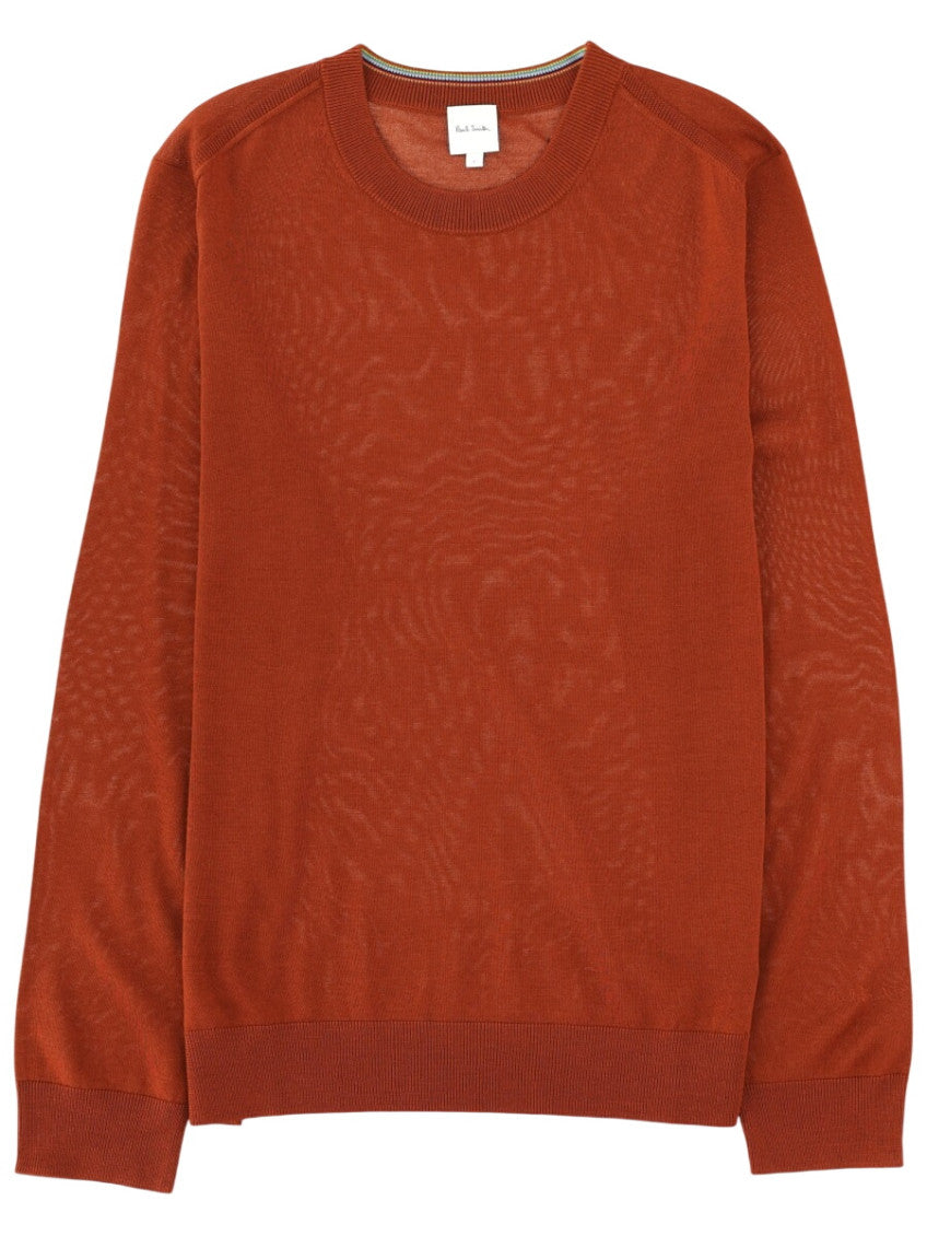 Orange Crew Neck Sweater 1