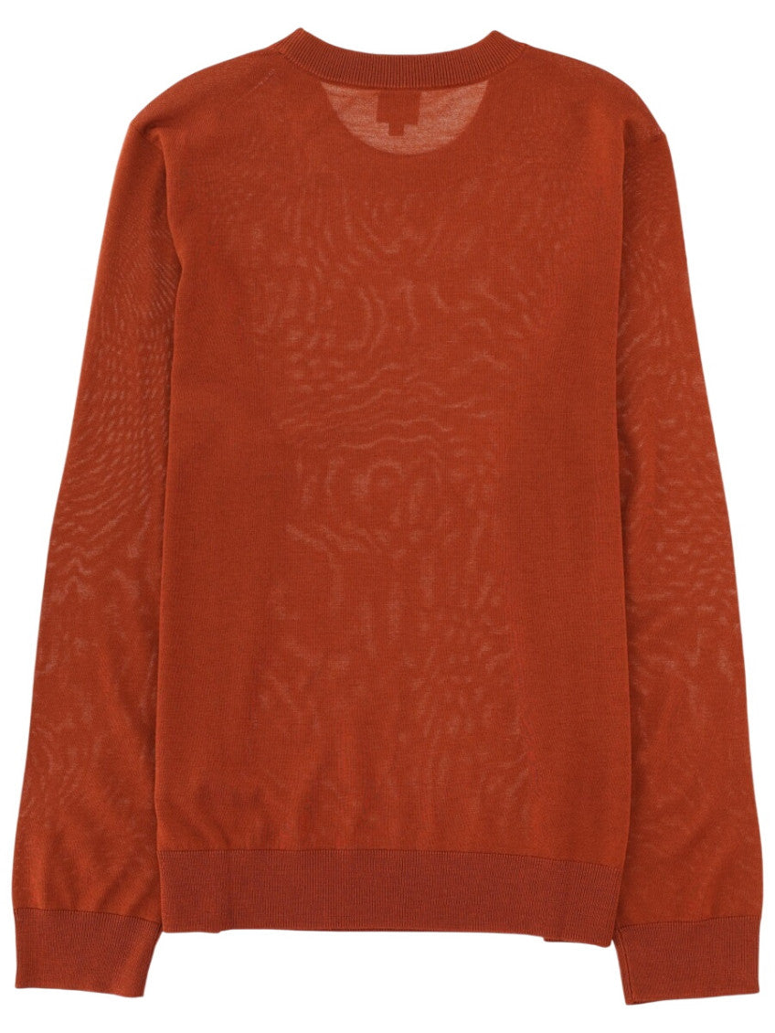 Orange Crew Neck Sweater 2