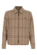 Beige Reversible Plaid Jacket 1