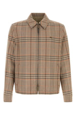 Beige Reversible Plaid Jacket 1