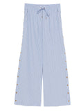 Sky Blue Stripes Drawstring Pant 1