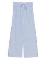Sky Blue Stripes Drawstring Pant 1