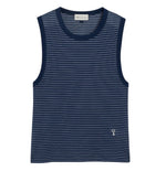 Blue Stripes Round Neck Top 1