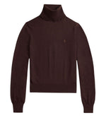 Brown Knitted Turtle Neck Sweater 1