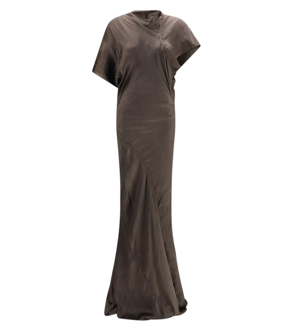 Brown Cowl Neck Maxi Dress 1