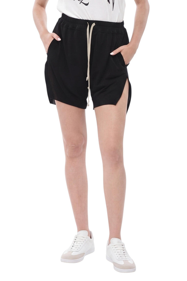Black Solid Shorts 1