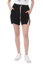 Black Solid Shorts 1