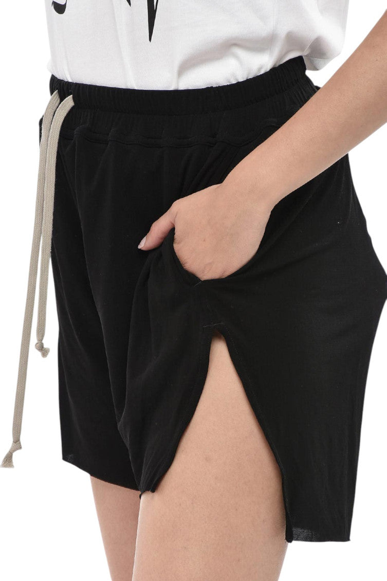 Black Solid Shorts 3