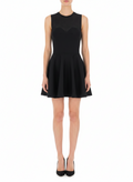 Black Crew Neck Mini Dress 1