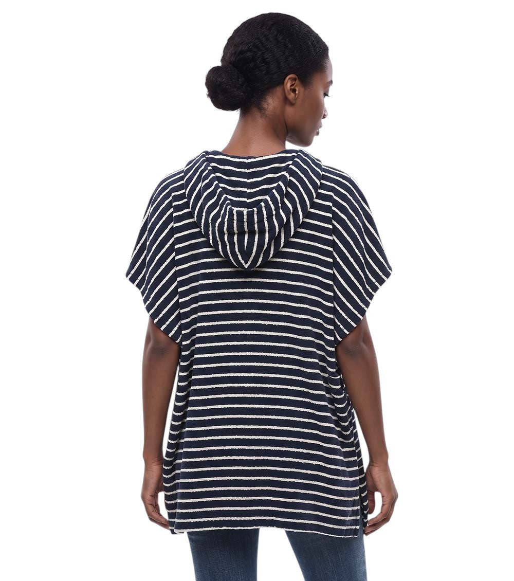 Blue Stripes Hood Sweatshirt 2